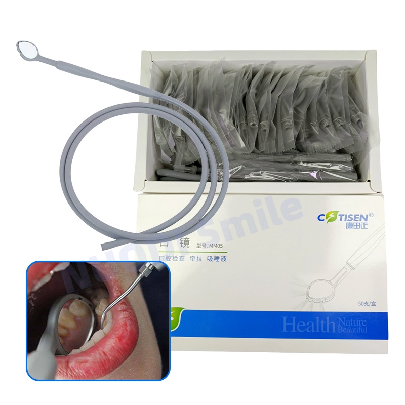 Dental Mirror Probe - Dental Disposable Anti-Fog Mouth Mirrors with
