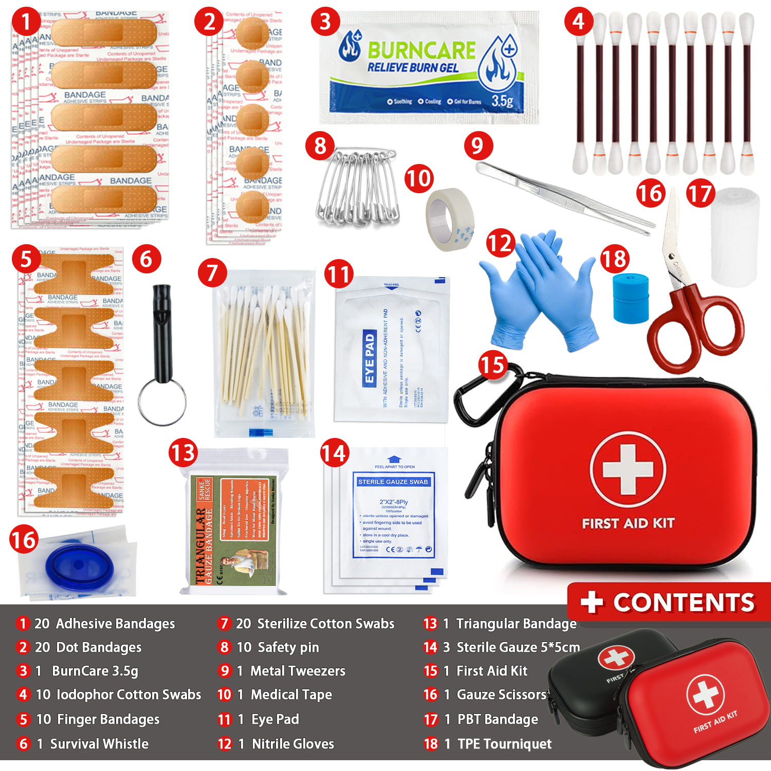Medical Lab Kit - 68-103 Portable Emergency Medical First Aid