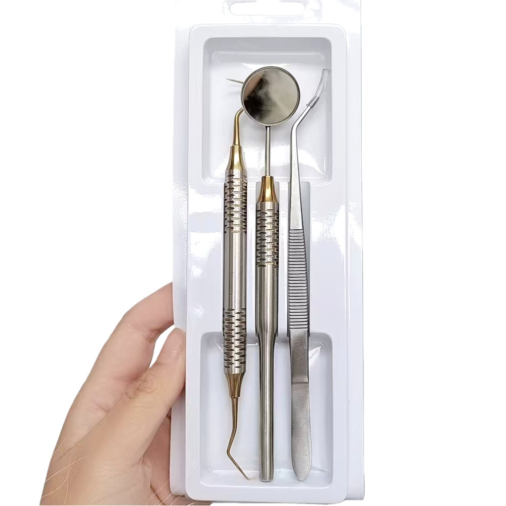 Dental Black & Gold 3Pcs Stain – обзор и цена Dental Mirror Probe