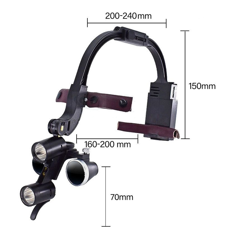 Dental Loupe Magnifier 2.5x 3. – обзор и цена Led Medical Headlight