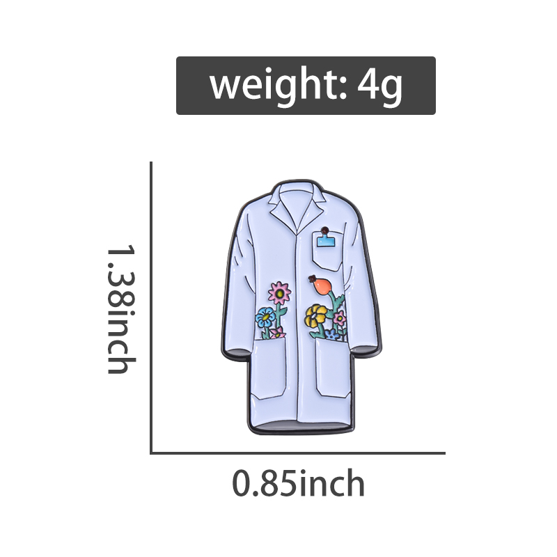 Floral Lab Coat Enamel Pins Cu – обзор и цена Medical Lab Logo