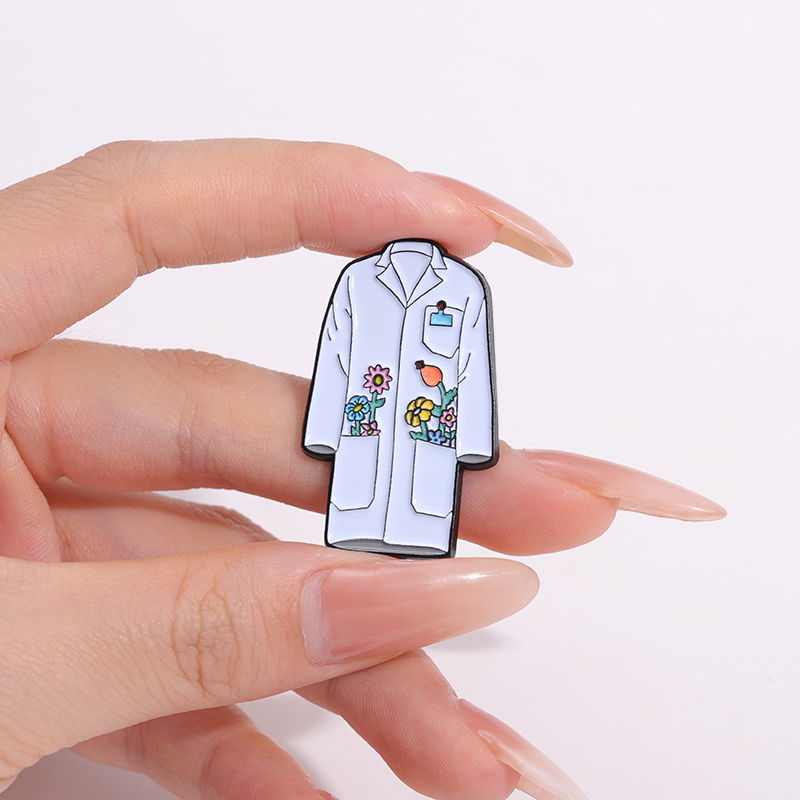 Floral Lab Coat Enamel Pins Cu – обзор и цена Medical Lab Logo