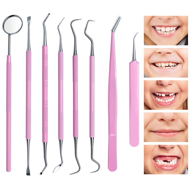 1pc Pink Dental Tweezers Probe – обзор и цена Dental Mirror Probe