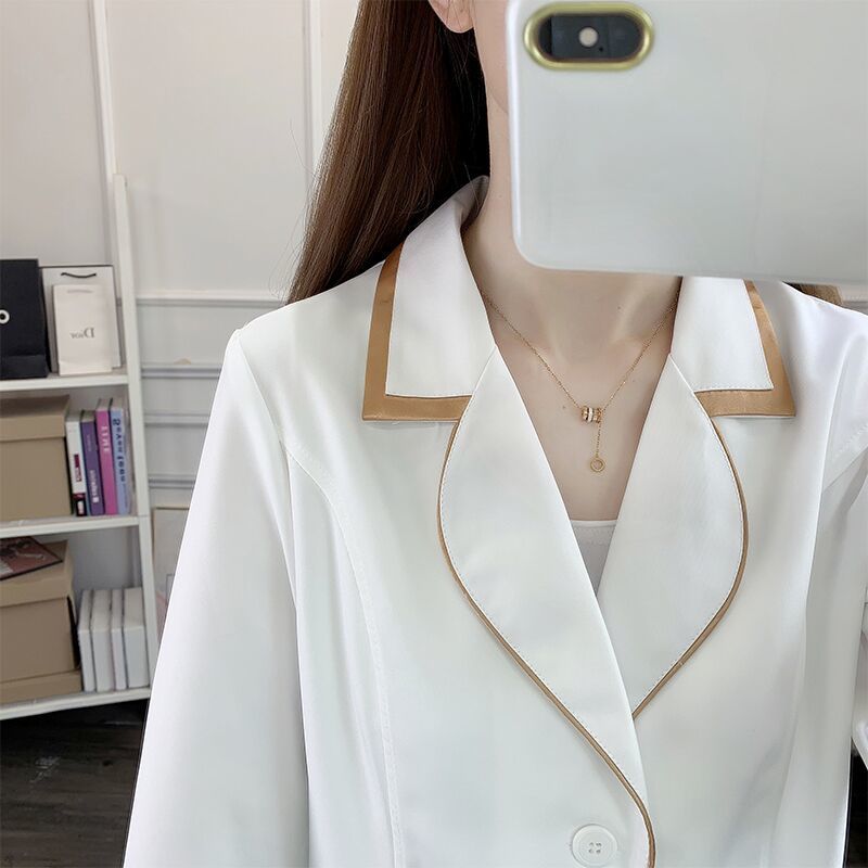 white short beauty uniform dre – обзор и цена Medical Lab Logo