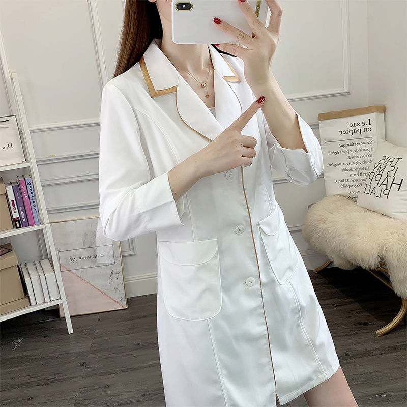 white short beauty uniform dre – обзор и цена Medical Lab Logo