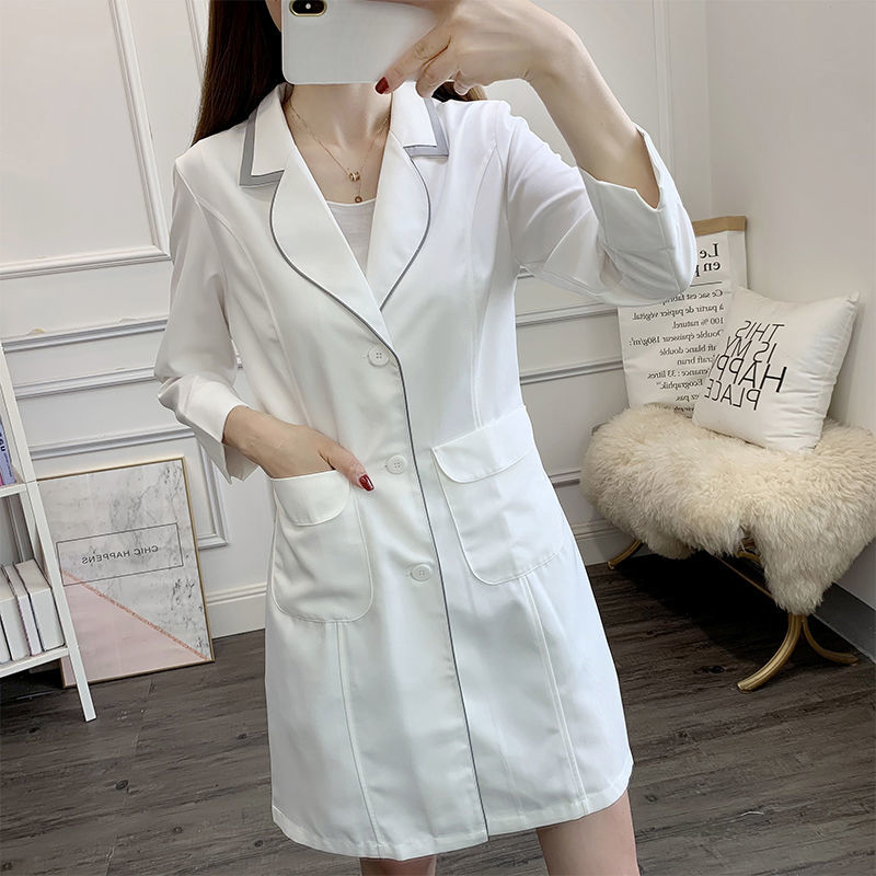 white short beauty uniform dre – обзор и цена Medical Lab Logo