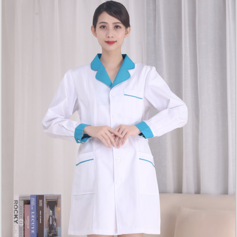 White Nurse Uniforms Short Sle – обзор и цена Medical Lab Logo