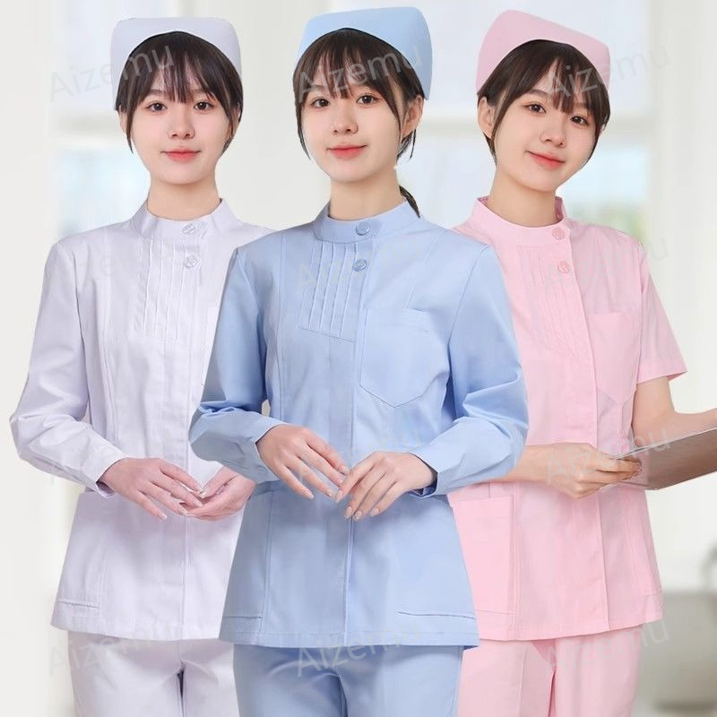 Pink Long Sleeve Nurse Uniform – обзор и цена Medical Lab Logo