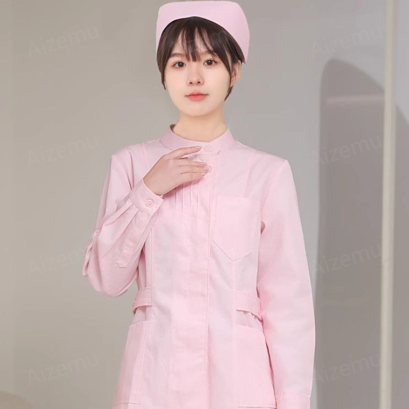 Pink Long Sleeve Nurse Uniform – обзор и цена Medical Lab Logo