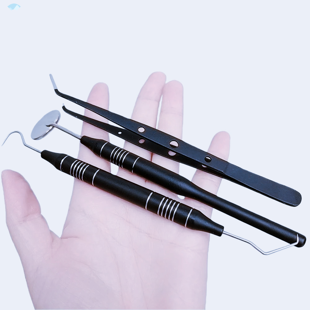 Black Gold 3Pcs Dental Instrum – обзор и цена Dental Mirror Probe