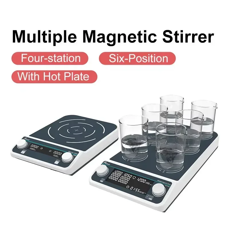 Four-station Six-Position Mult – обзор и цена Magnetic Stirrer Hotplate