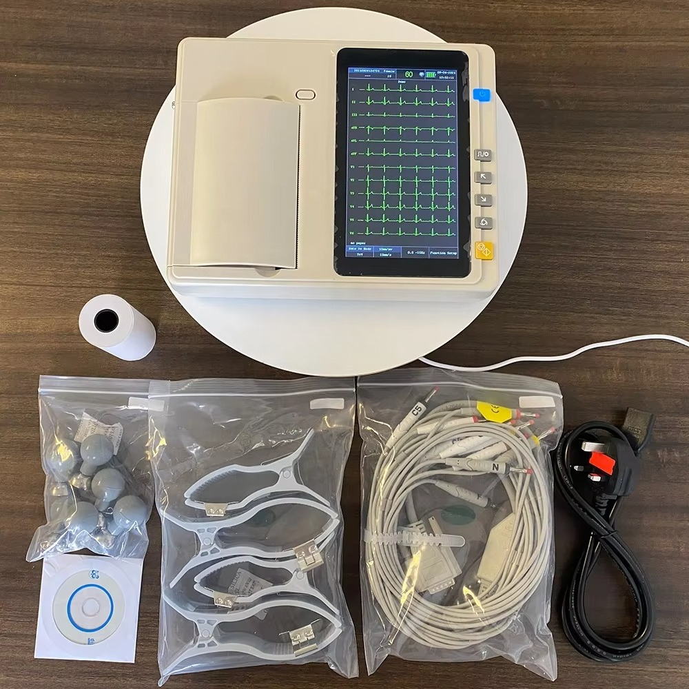 Portable 12 Lead 3/6/12 Channe – обзор и цена Ekg Ecg Machine Portable