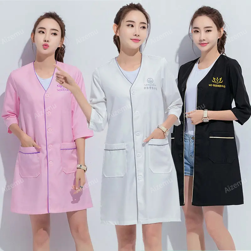 Black short beauty uniform dre – обзор и цена Medical Lab Logo