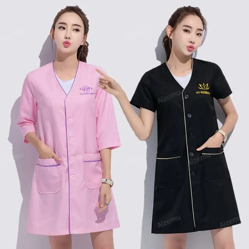 Black short beauty uniform dre – обзор и цена Medical Lab Logo