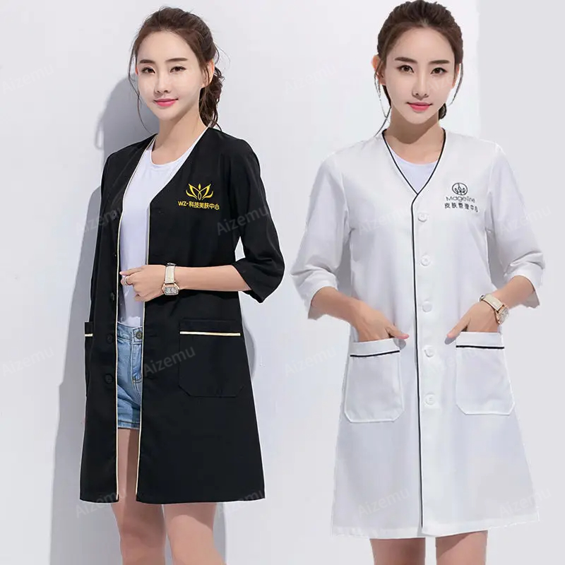 Black short beauty uniform dre – обзор и цена Medical Lab Logo