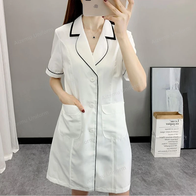 Black Beauty Salon uniform sho – обзор и цена Medical Lab Logo