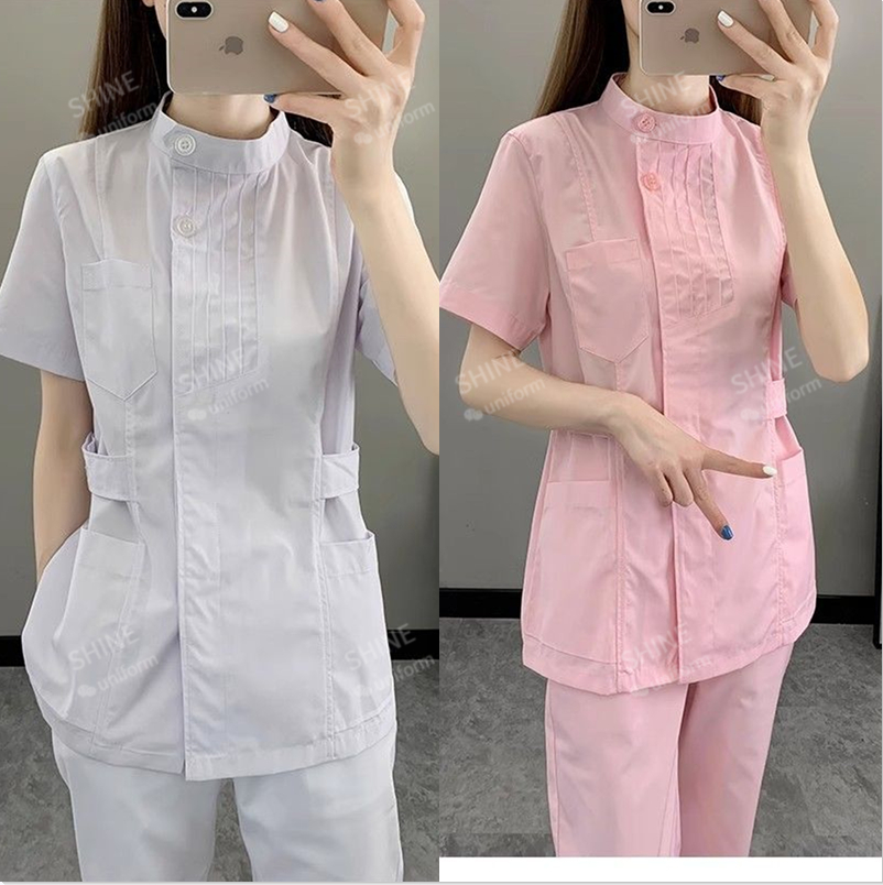 Pink Nurse Uniforms Short Slee – обзор и цена Medical Lab Logo