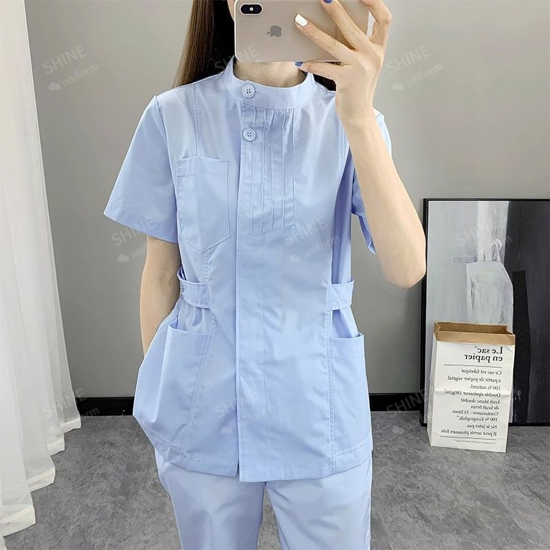 Pink Nurse Uniforms Short Slee – обзор и цена Medical Lab Logo