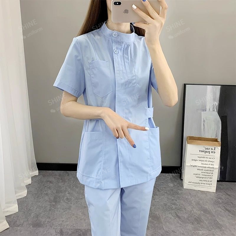 Pink Nurse Uniforms Short Slee – обзор и цена Medical Lab Logo