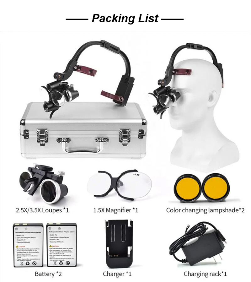 Dental Loupes with LED Light 2 – обзор и цена Led Medical Headlight