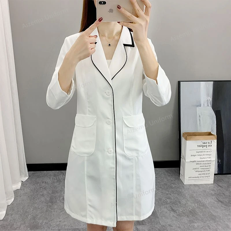Women Short Spa Uniforms logo  – обзор и цена Medical Lab Logo