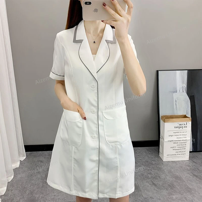 Women Short Spa Uniforms logo  – обзор и цена Medical Lab Logo