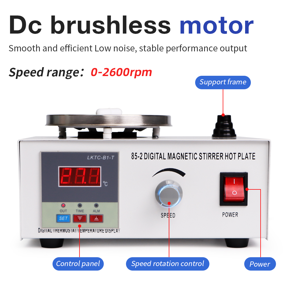 1L Hotplate Magnetic Stirrer 8 – обзор и цена Magnetic Stirrer Hotplate