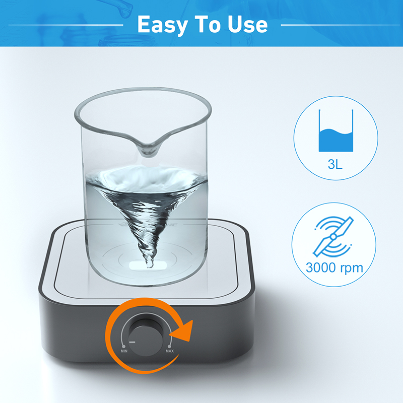 WESTTUNE Rechargeable 3000rpm  – обзор и цена Magnetic Stirrer Hotplate