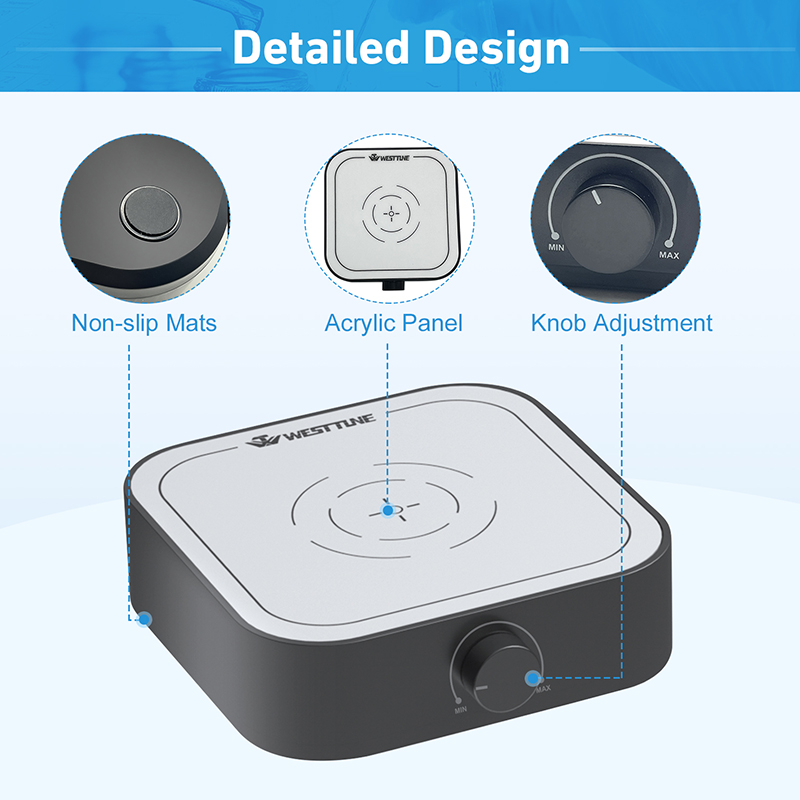 WESTTUNE Rechargeable 3000rpm  – обзор и цена Magnetic Stirrer Hotplate